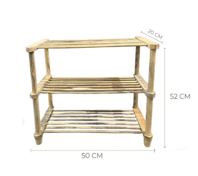 Multi-Purpose Natural Wood Shelf