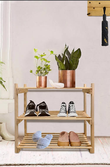 Multi-Purpose Natural Wood Shelf